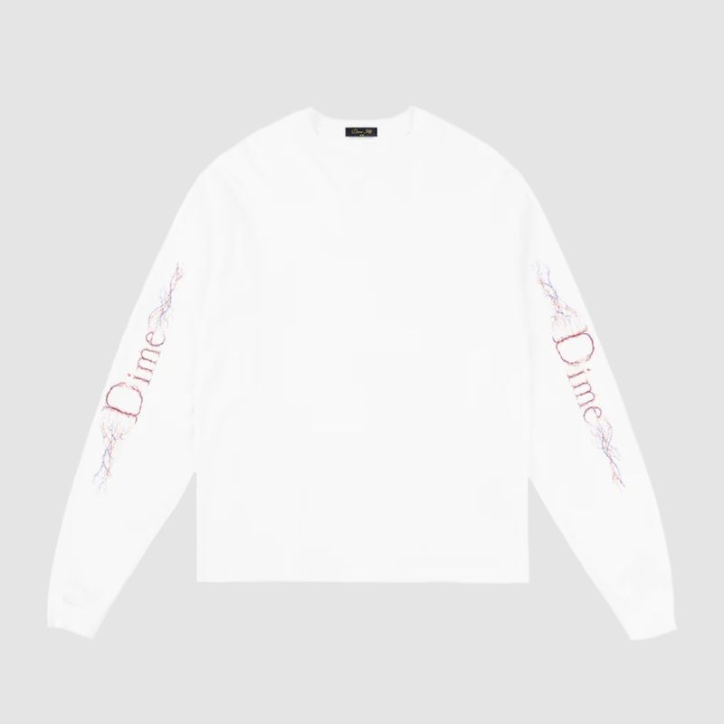 Classic Veins LS Tee White