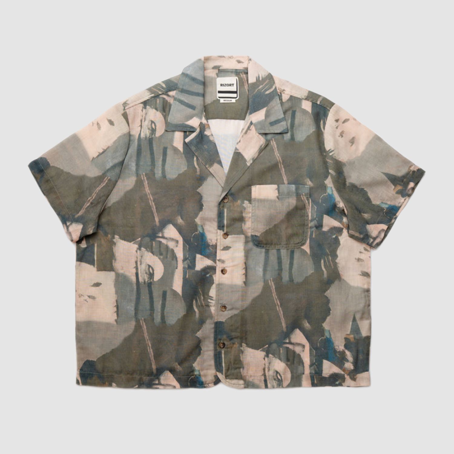 Art Camp Button Up Brown