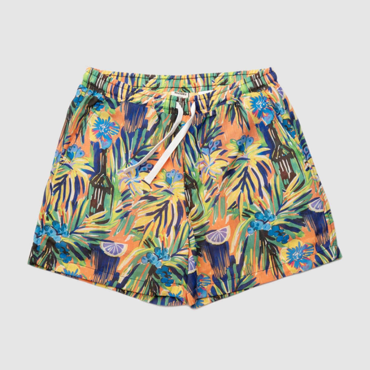 Palm Camp Short Yellow