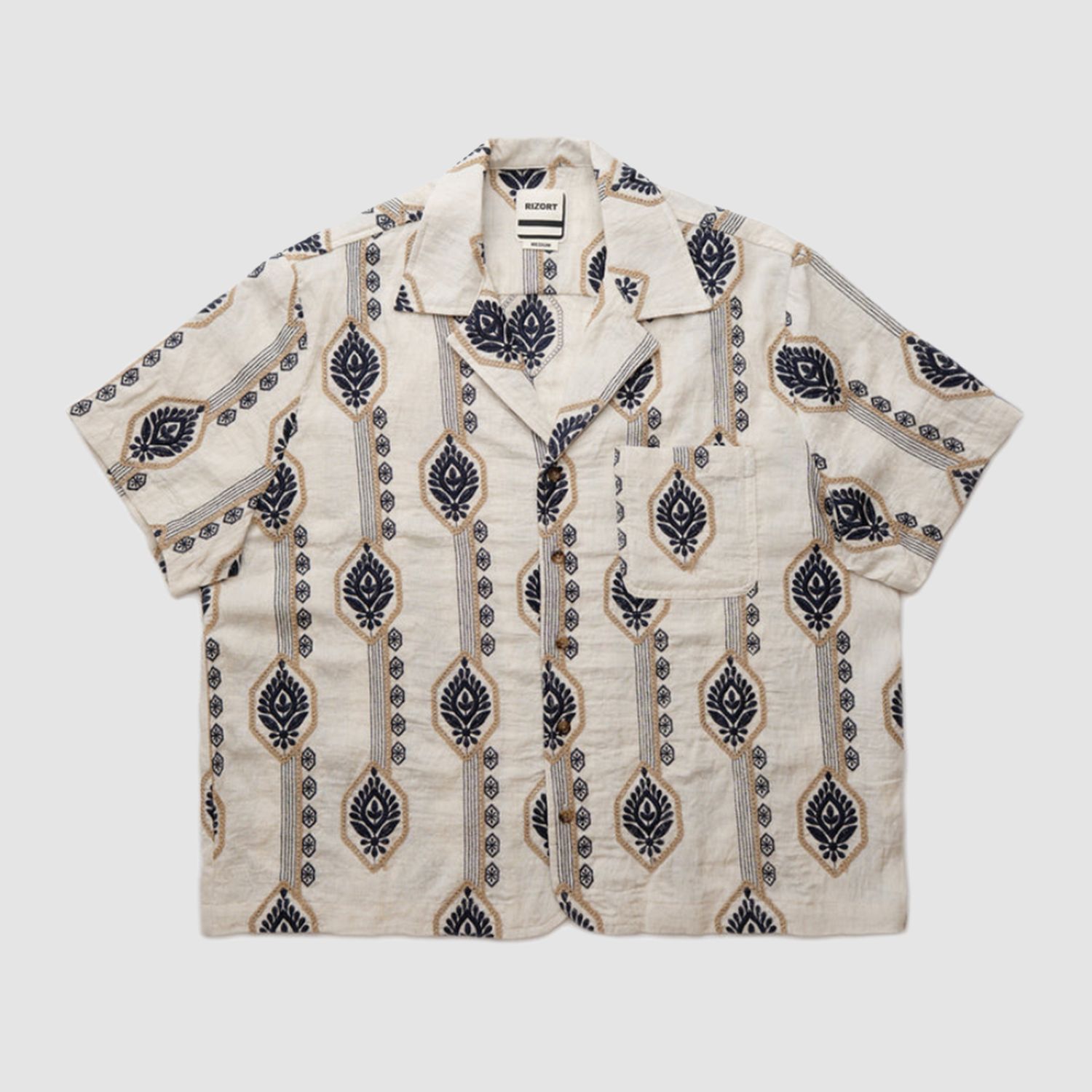 Flow Camp Button Up Navy