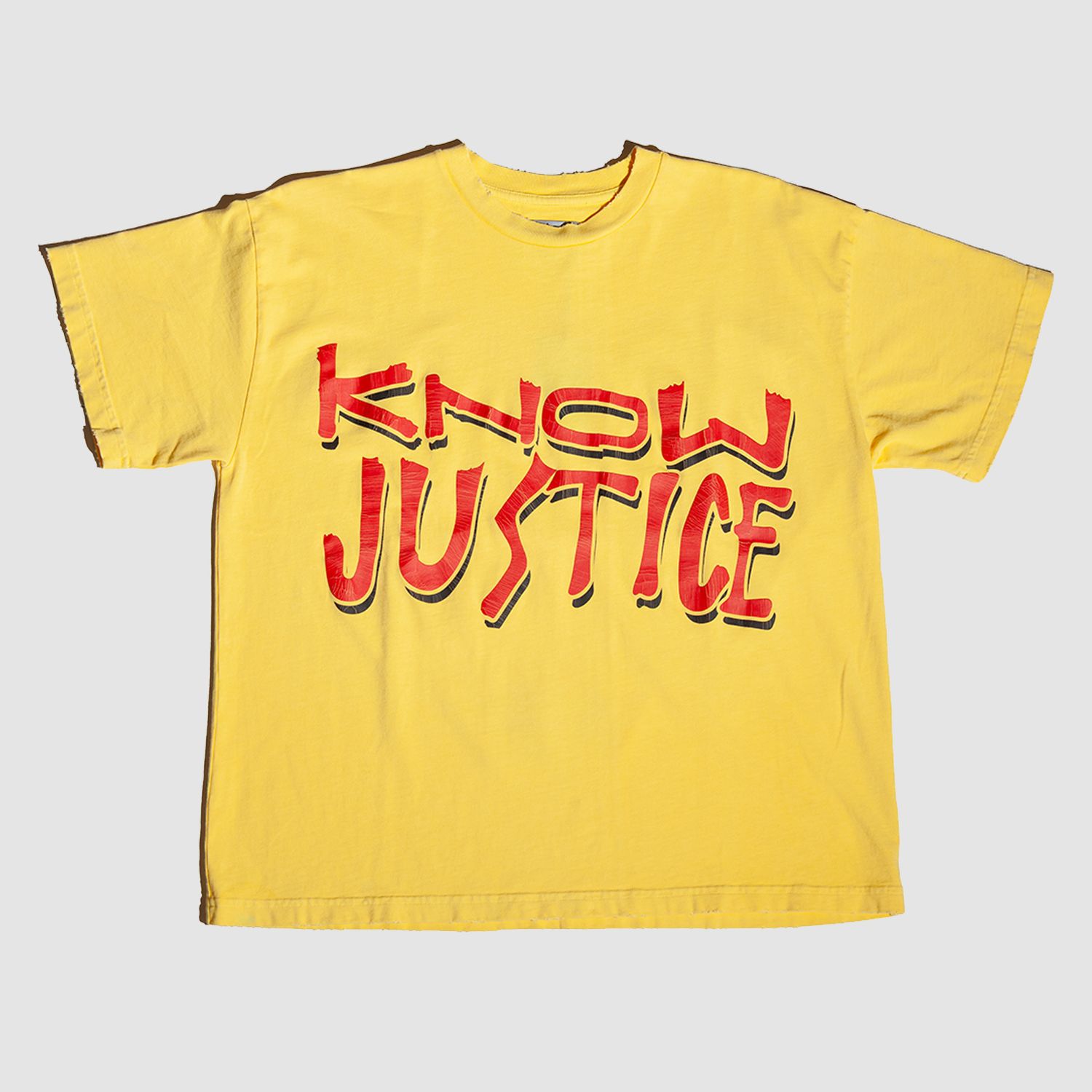 Know Justice Know Peace Tee Yellow