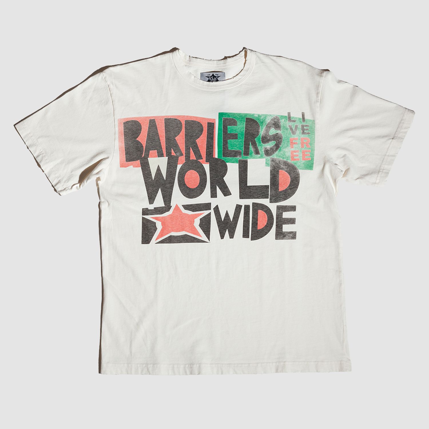 Worldwide Ringer Tee Off White