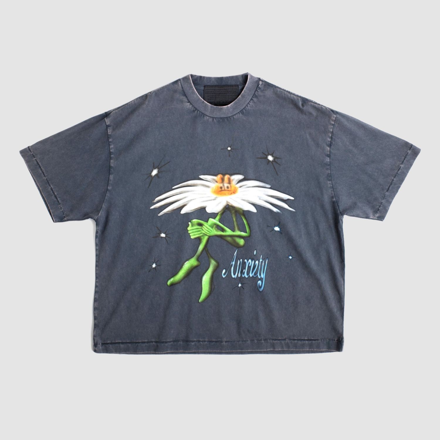 Anxiety Flower Tee Blue