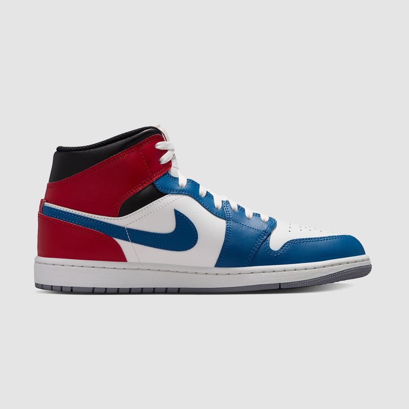 AJ1 Mid True Blue/Summit White