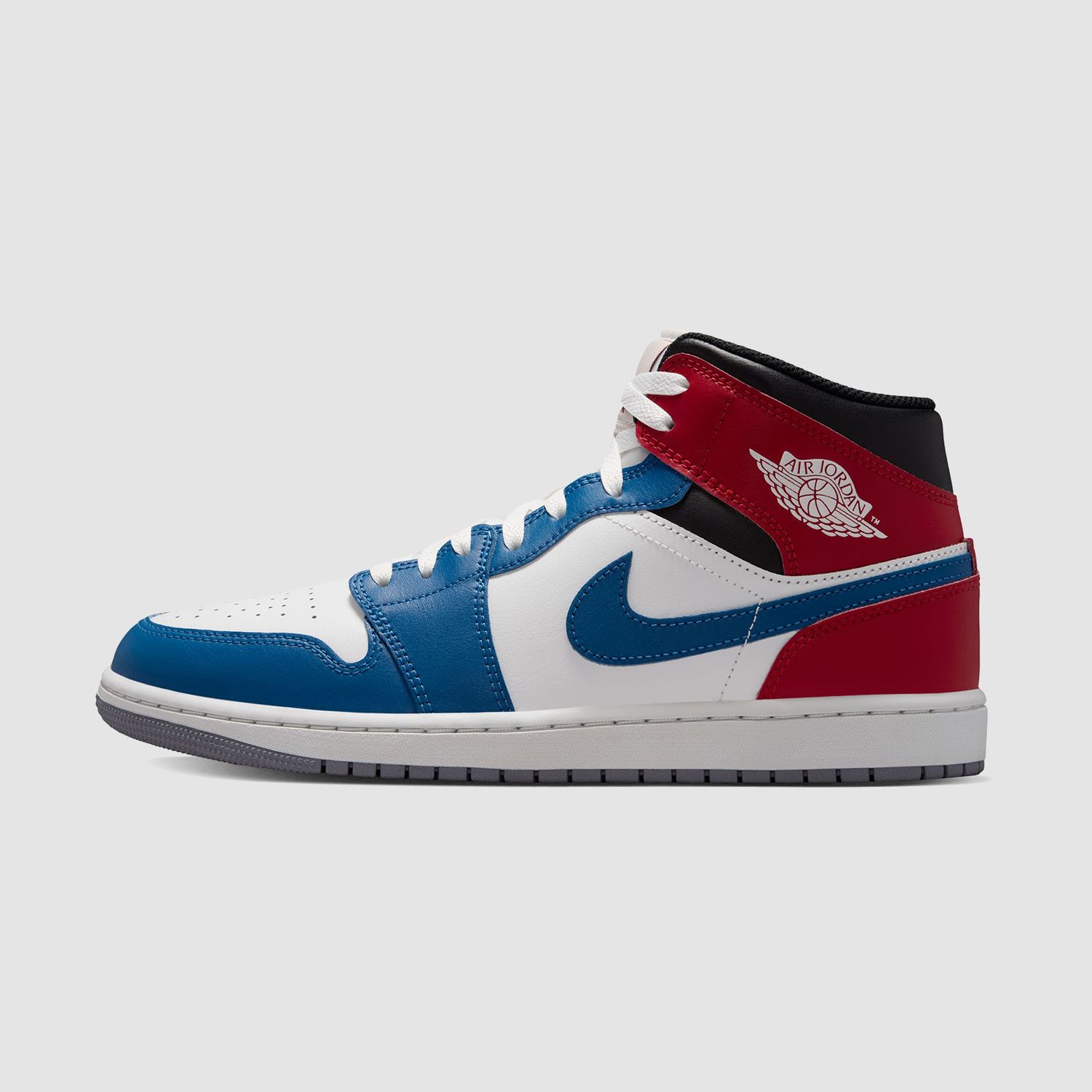 AJ1 Mid True Blue/Summit White