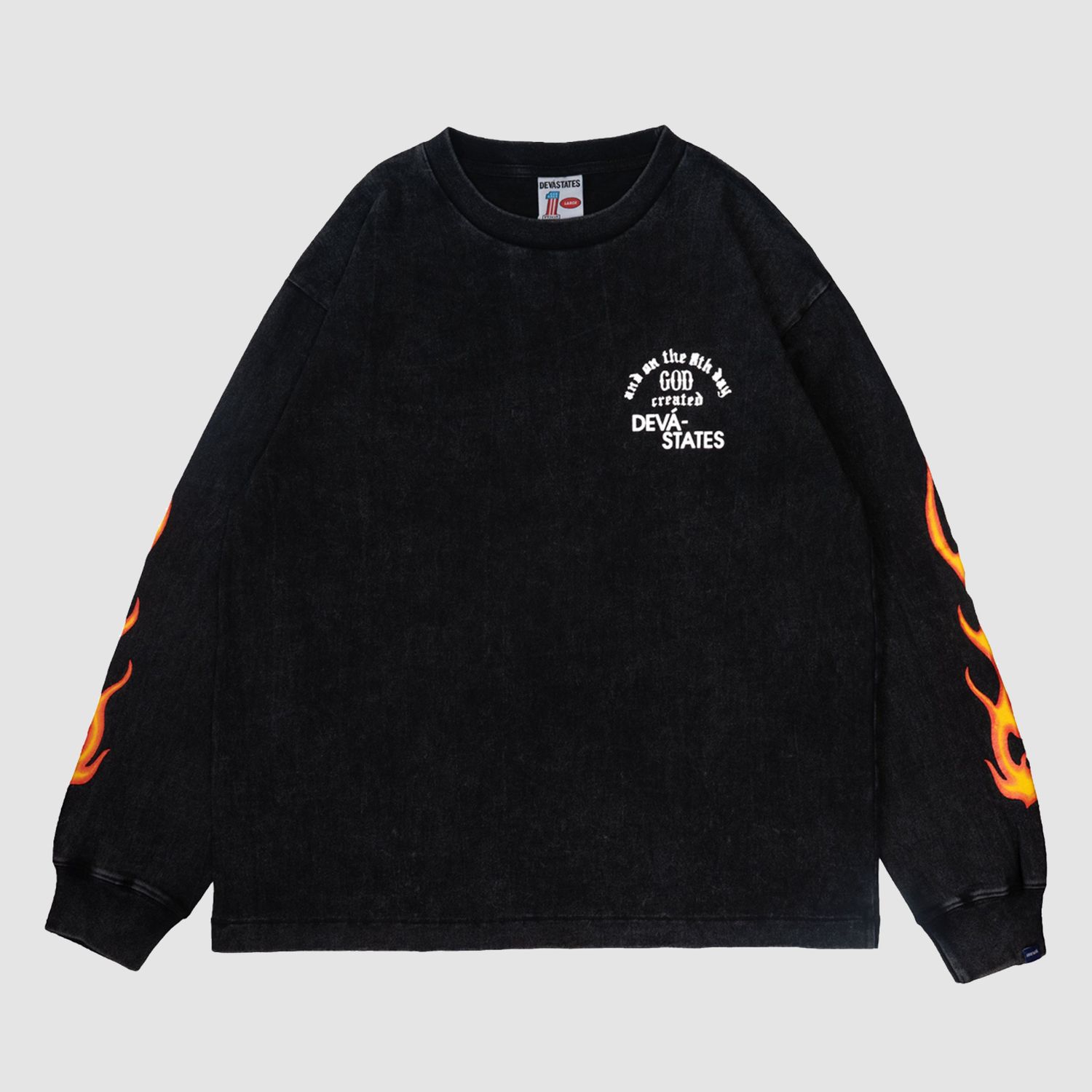 Genesis GFX L/S T-Shirt Washed Black