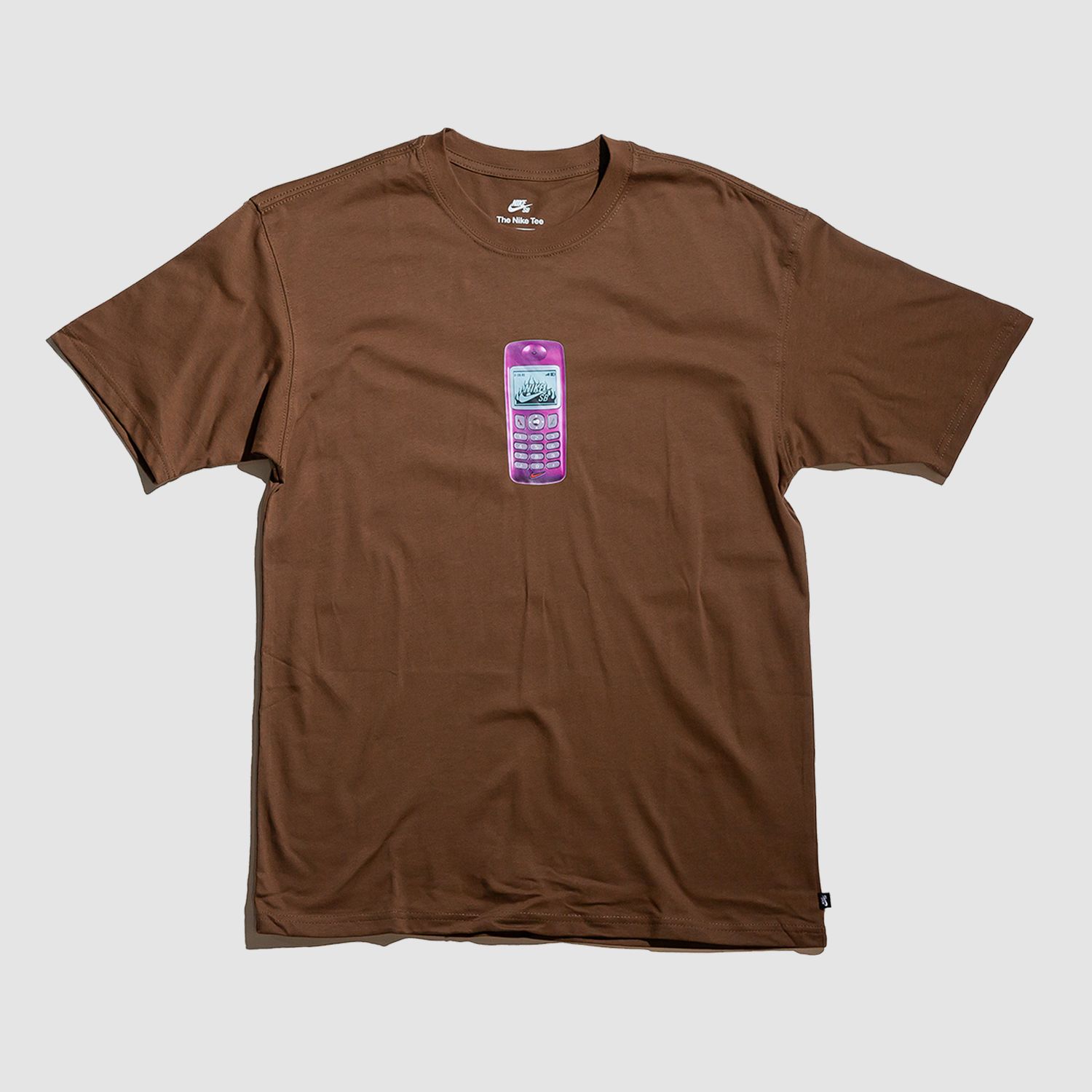 Burner Phone T-Shirt Brown