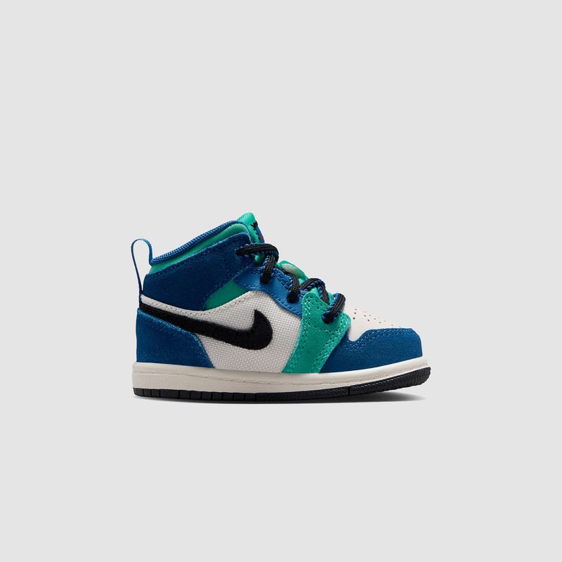 AJ1 Mid SE (TD) Chalk/University Red-True Blue