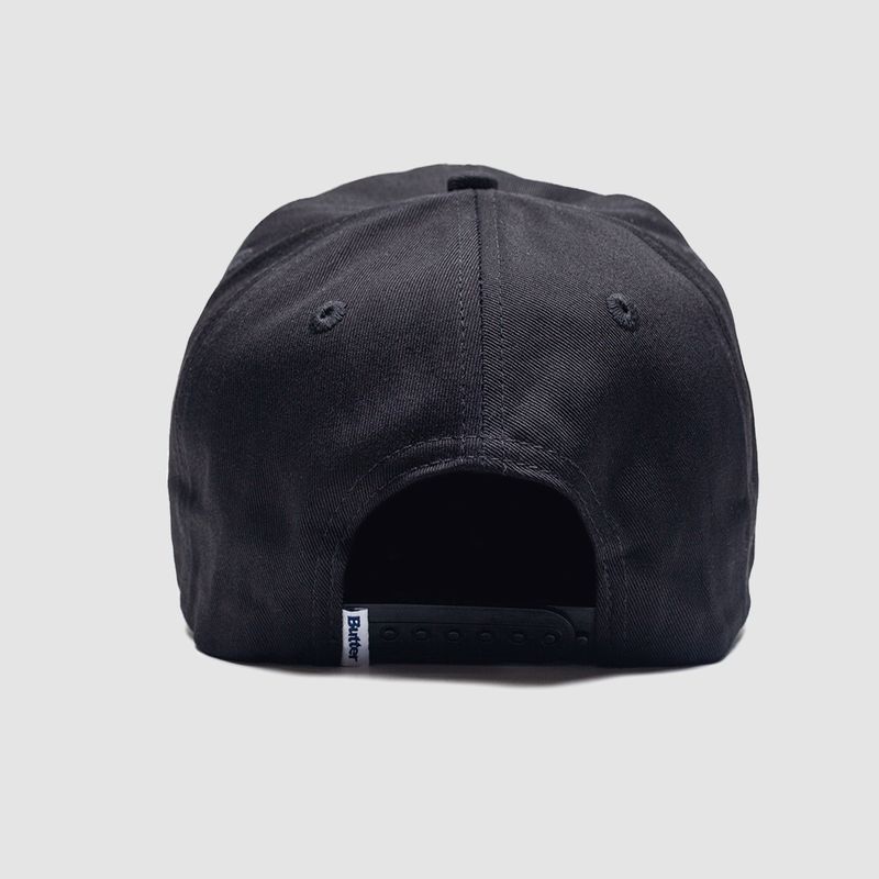Collegiate 6 Panel Cap Black