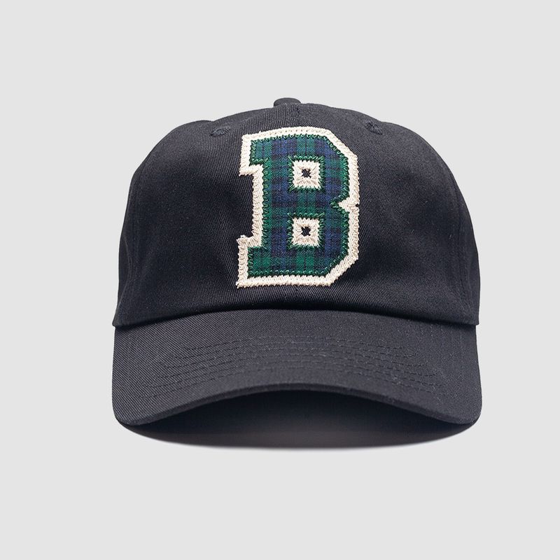 Collegiate 6 Panel Cap Black
