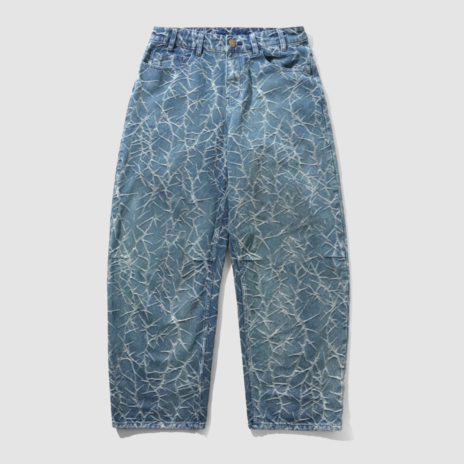 Thorn Camo Wide Cut Denim Jeans