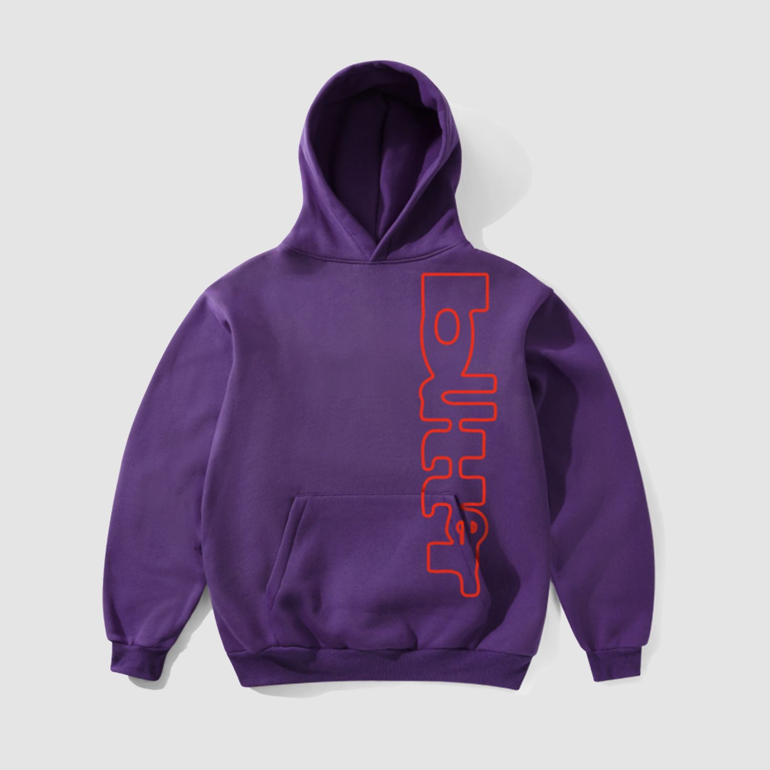 Warped Pullover Hoodie Purple