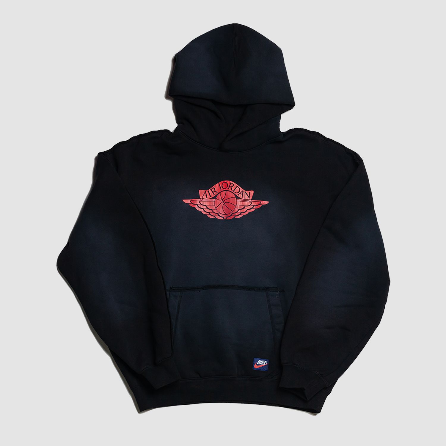 Flight Wings Fleece Pullover Hoodie Black