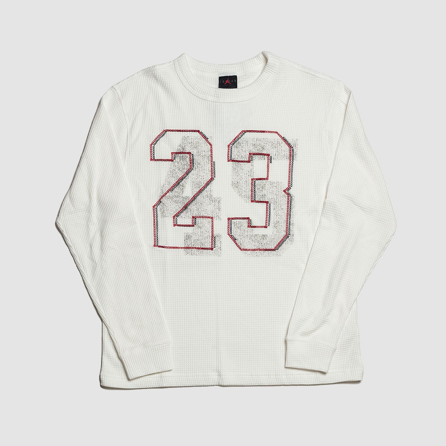 '23' Thermal L/S Tee Sail/Dark Team Red