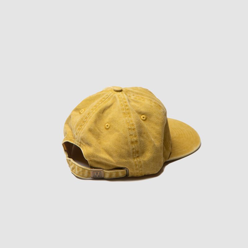 Wavy R Hat Washed Yellow