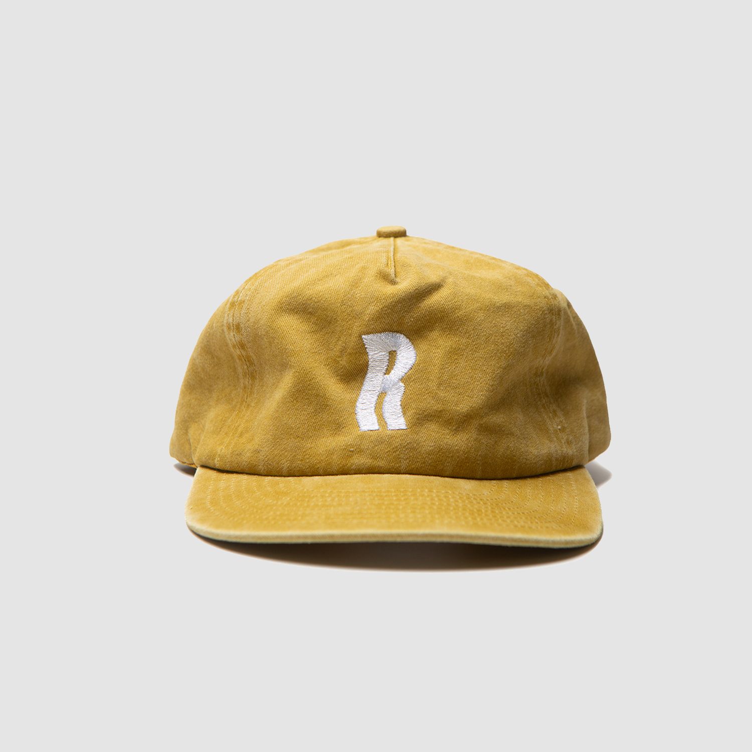 Wavy R Hat Washed Yellow
