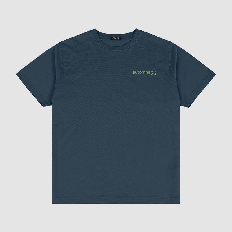 Grid Tee Navy