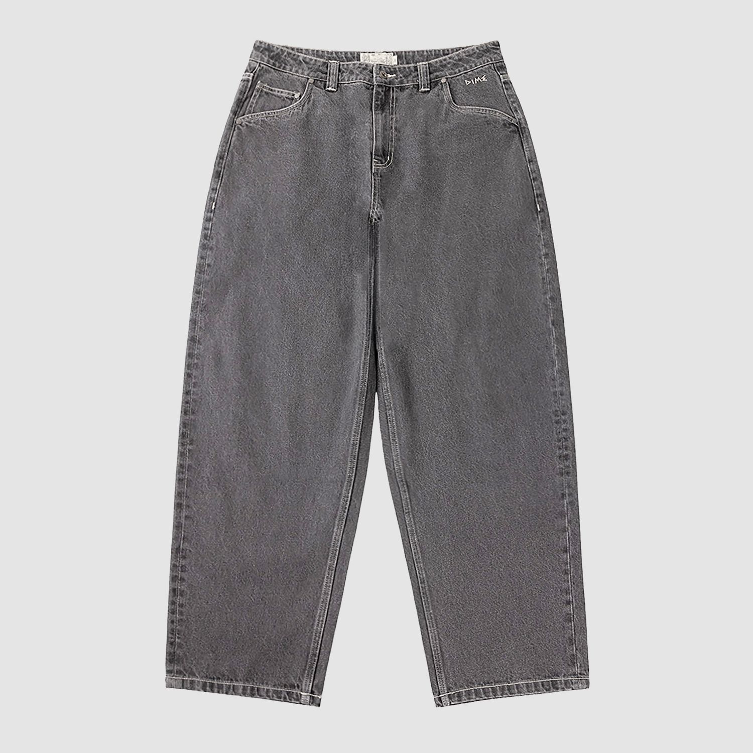 Baggy Wink Denim Pants Faded Black