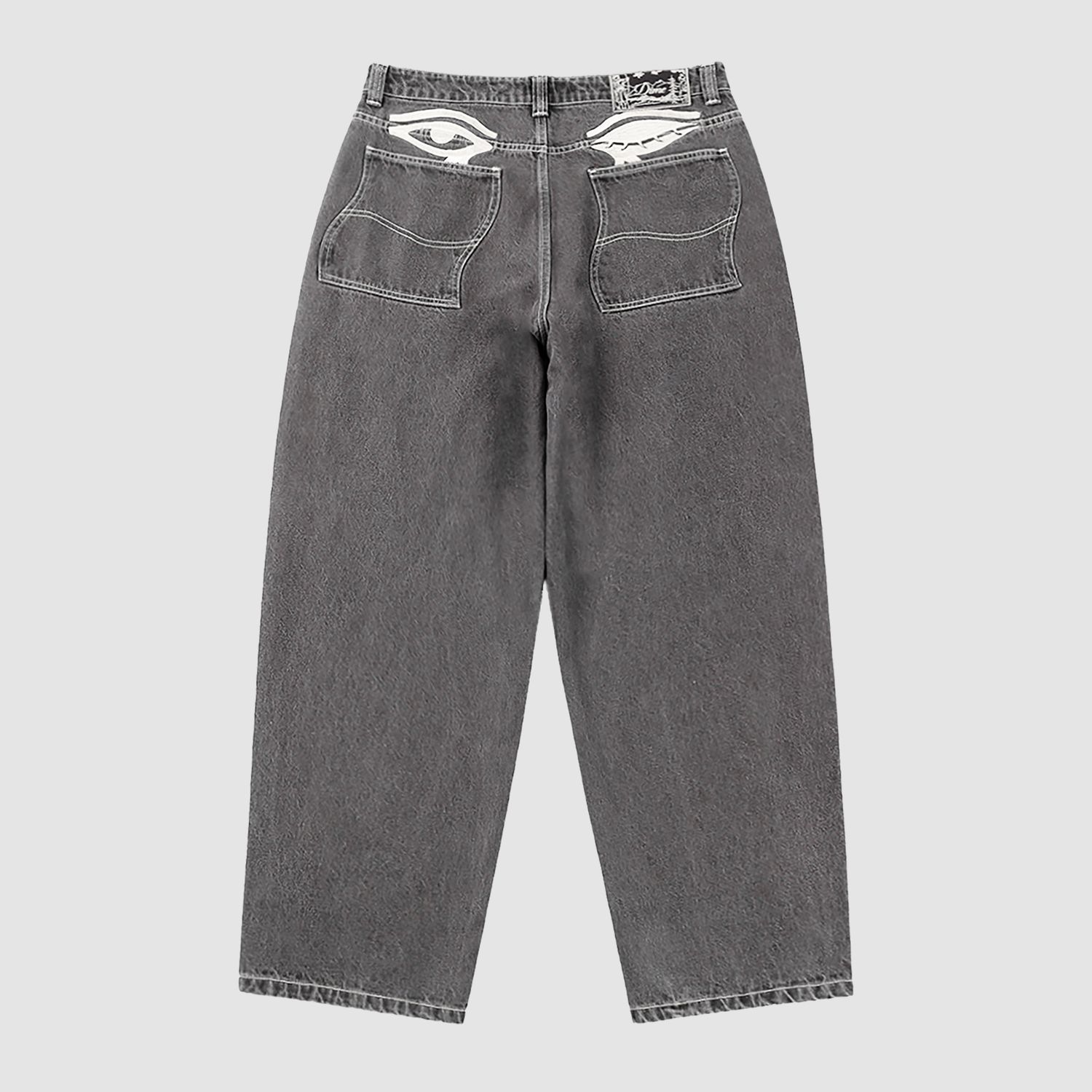 Baggy Wink Denim Pants Faded Black