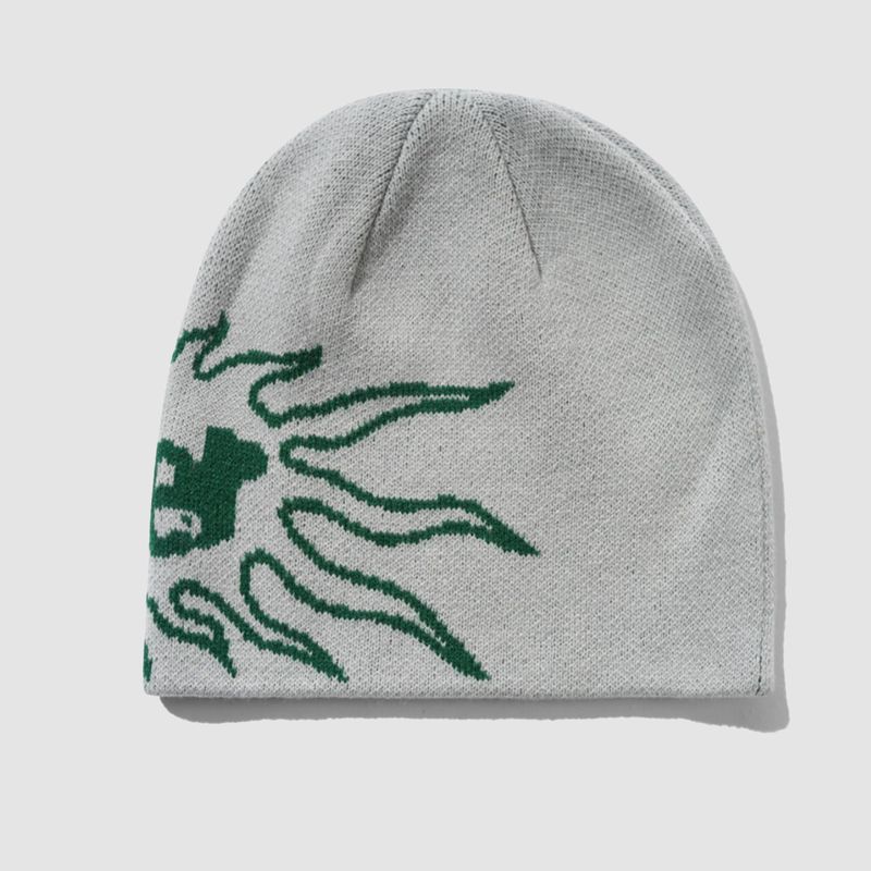Solar Skully Beanie Grey