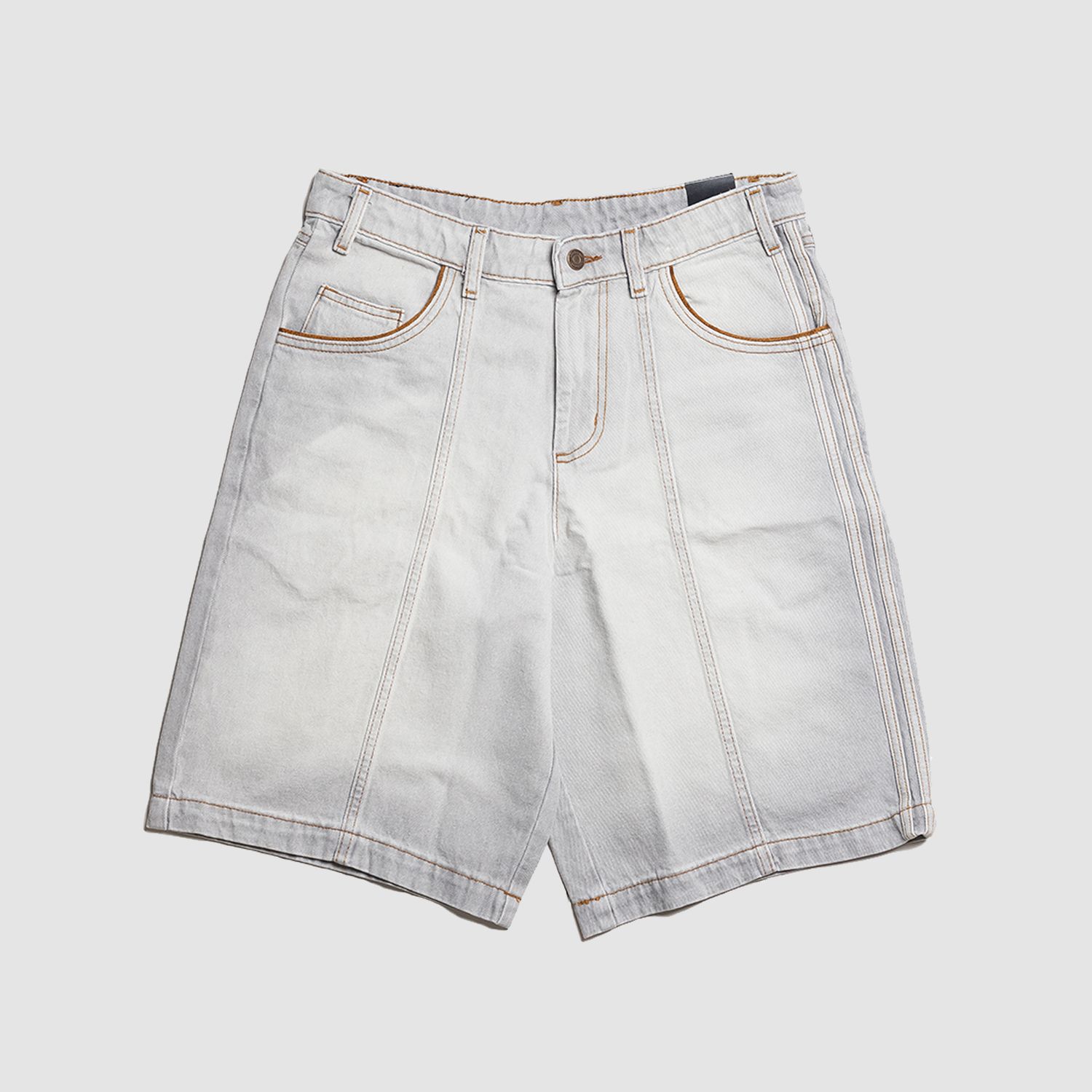 Tyshawn Washed Denim Shorts Grey