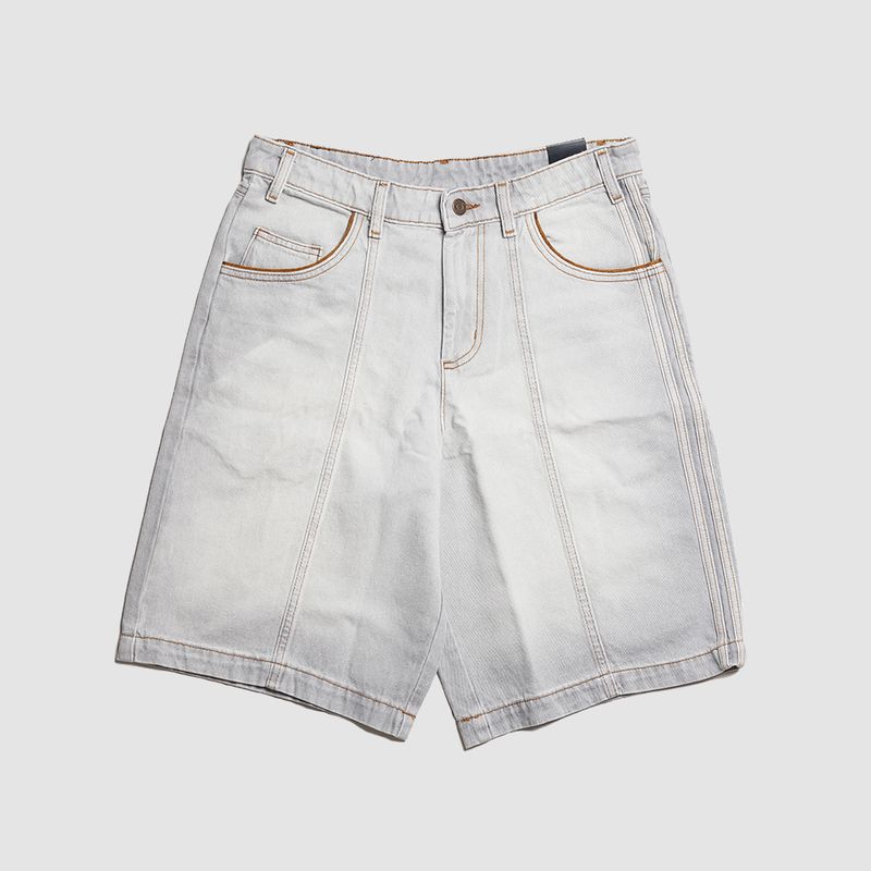 Tyshawn Washed Denim Shorts Grey