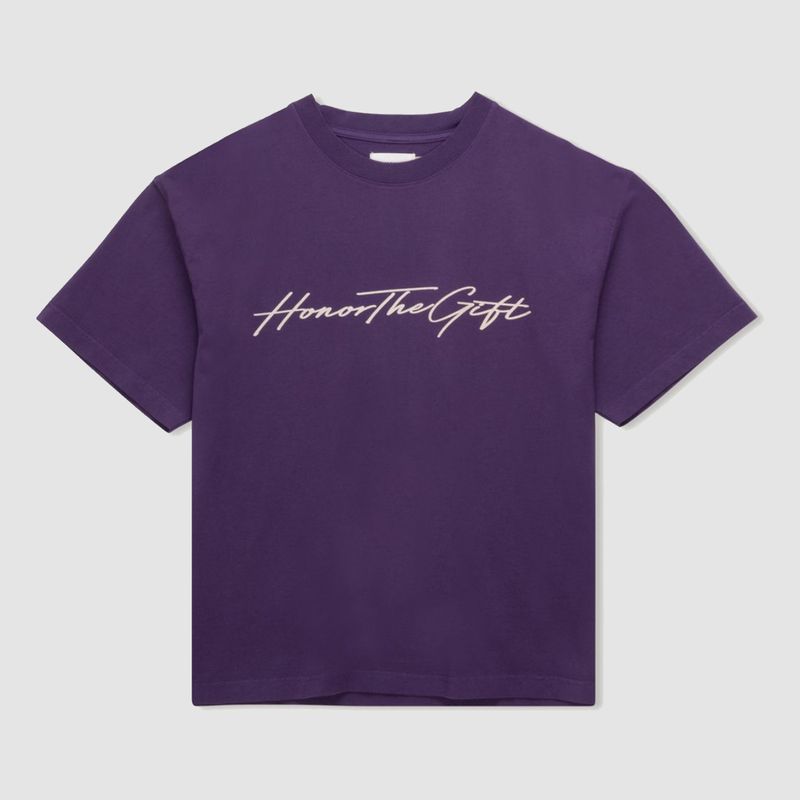 Script Tee Purple