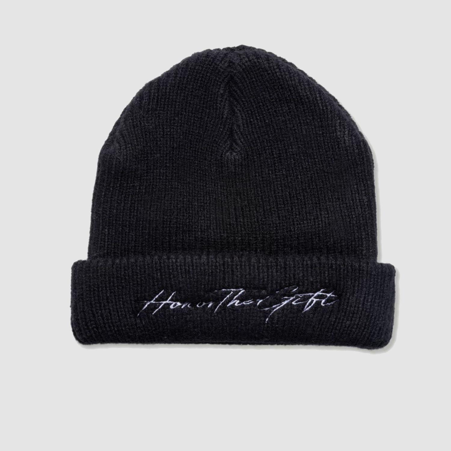 Script Beanie Black