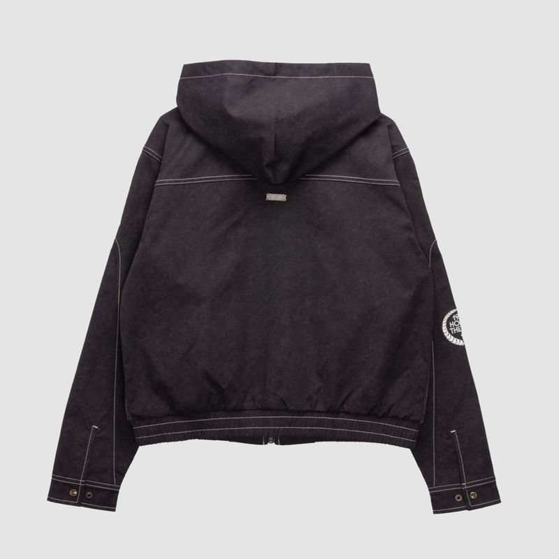 Twill Hooded Jacket Black