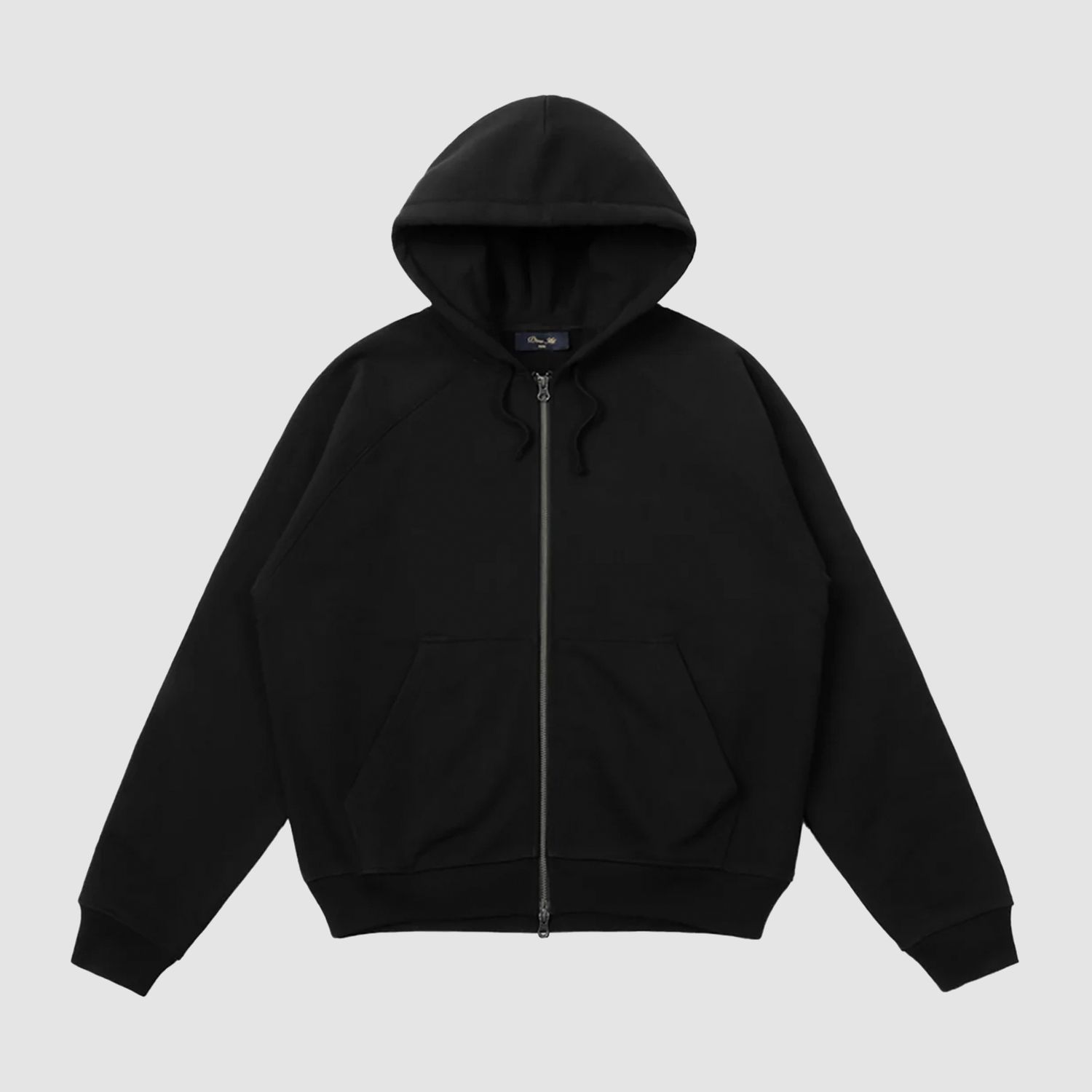 Spiral Zip Hoodie Black