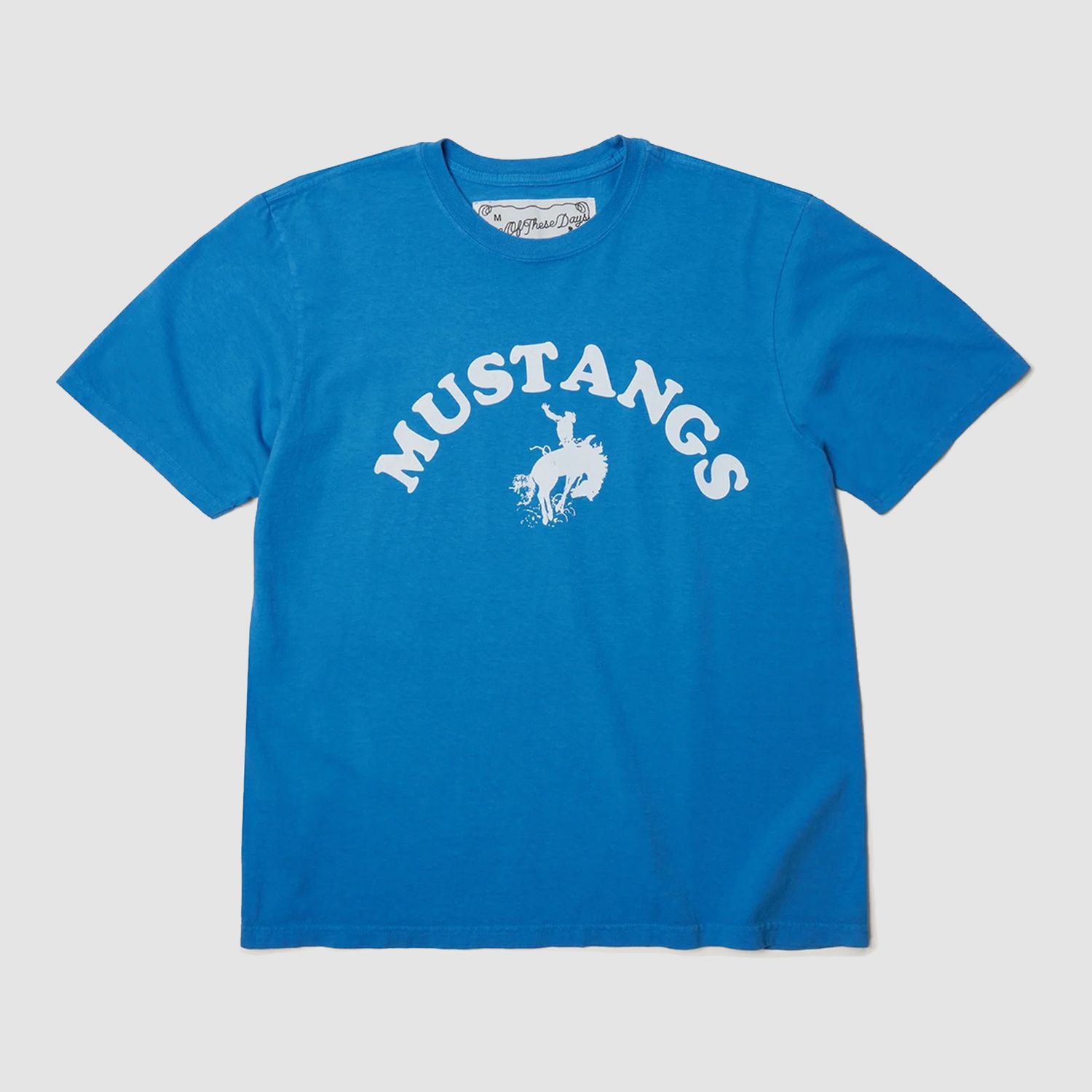 Good Luck Mustangs Tee Royal Blue