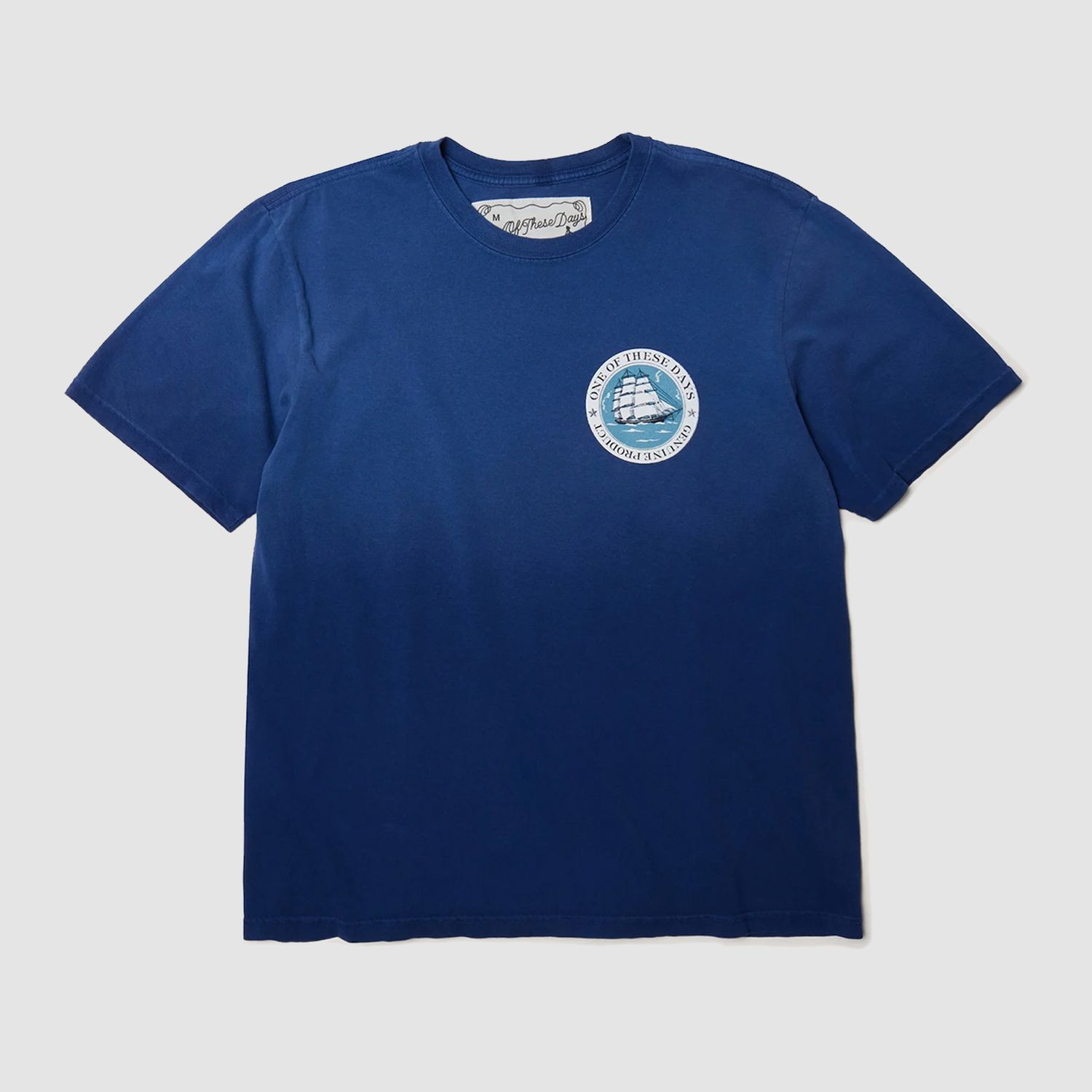 Ships of Fools Tee Sun Faded Navy