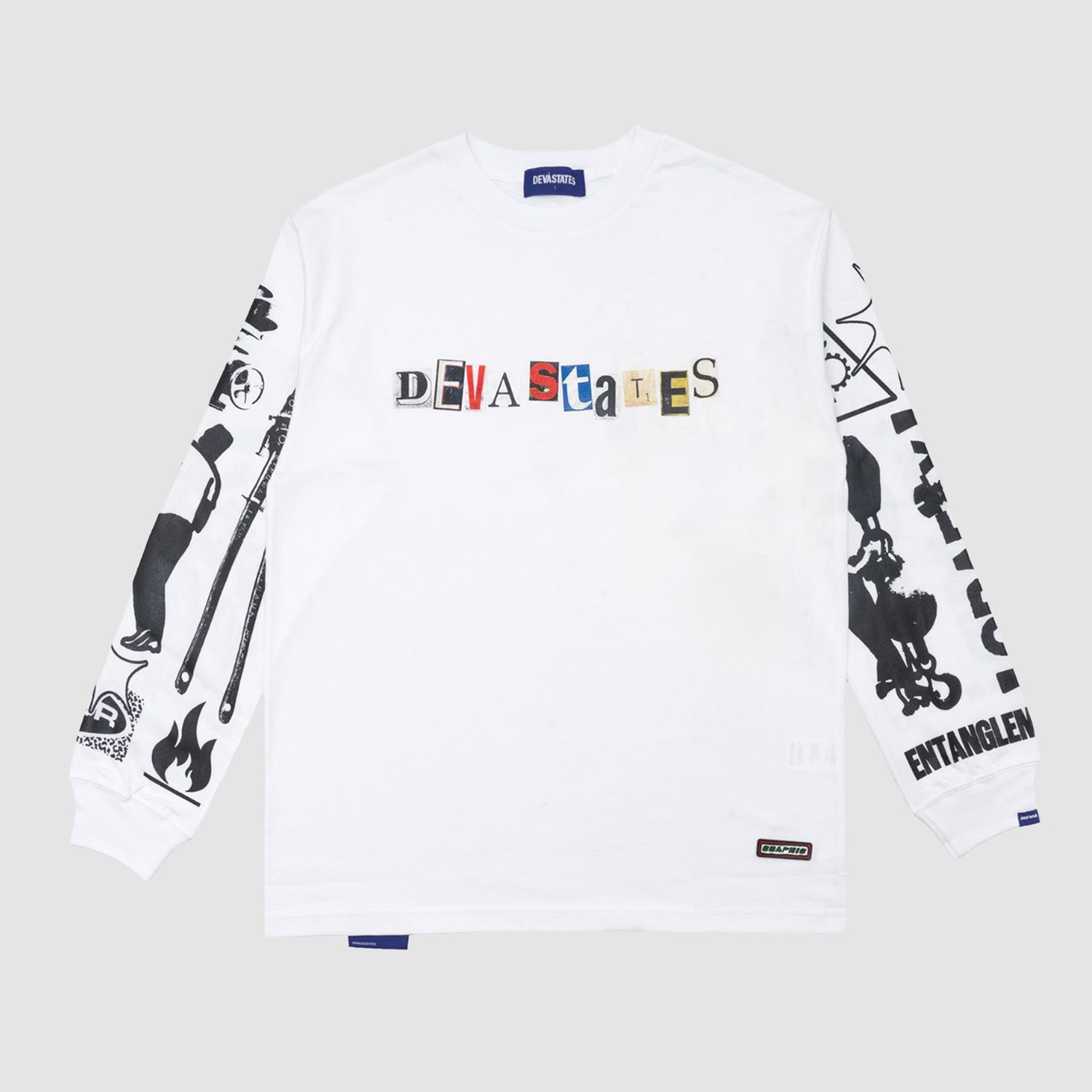 Tangled Long-Sleeve White
