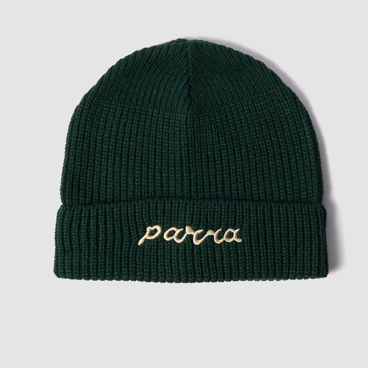 Lowercase Script Logo Beanie Pine Green