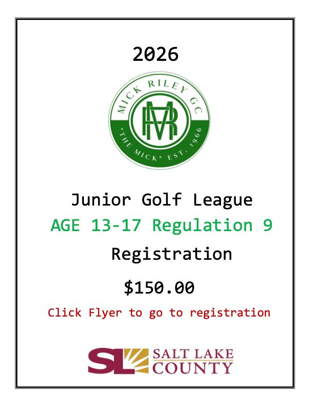 Junior Golf League - Regulation 9