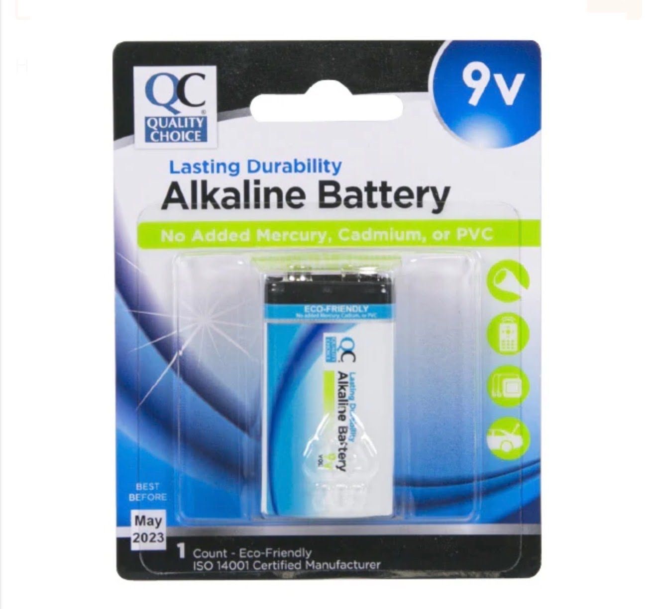 9V Alkaline Battery