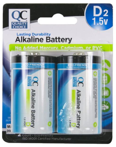 D2 1.5V Alkaline Battery