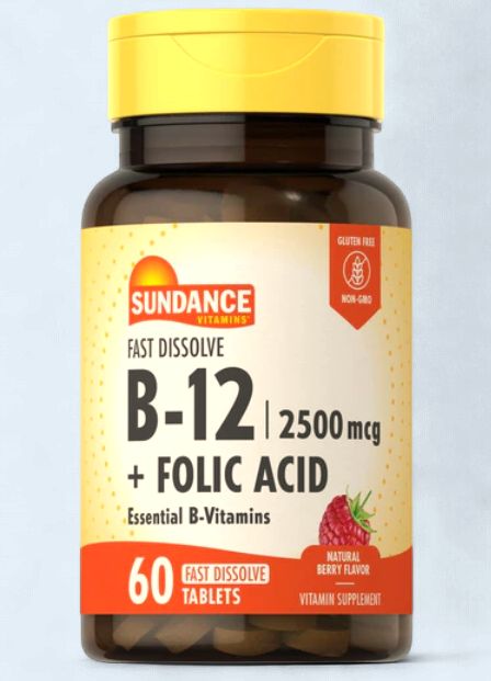 Vitamin B-12 2500mcg + Folic Acid