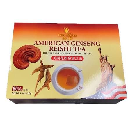 Lingzhi &amp; American Ginseng Tea - 参灵芝茶