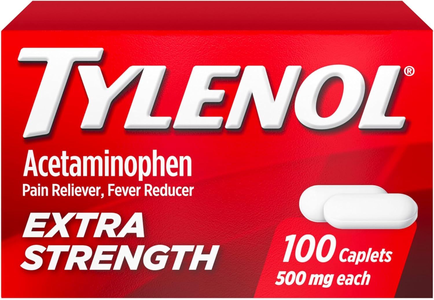 Acetaminophen Extra Strength 500mg, Count: 100ct