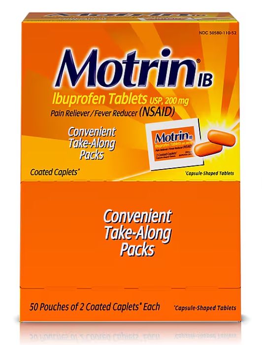 Motrin lbuprofen Tablets Pouches