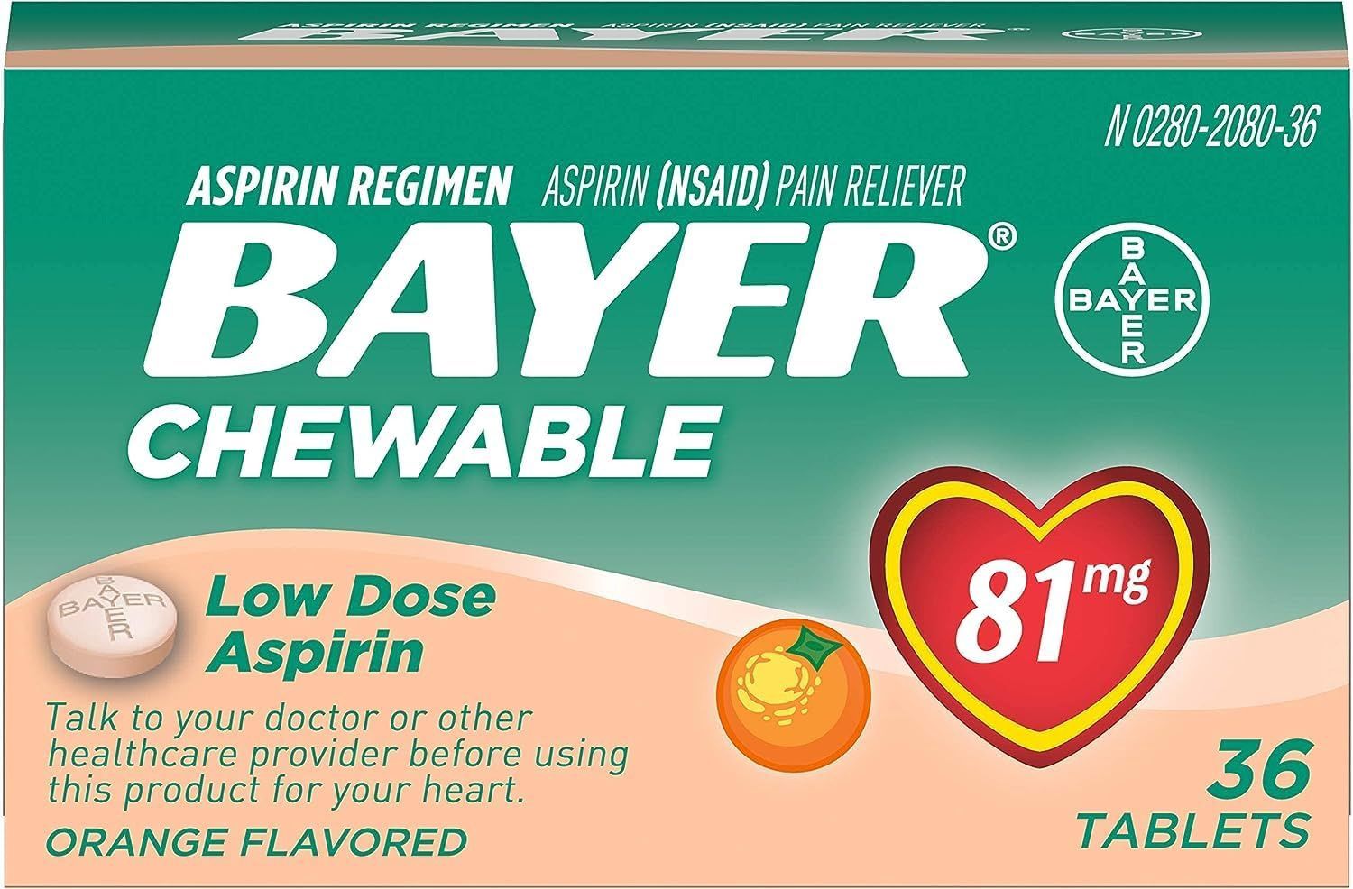 Low Dose Aspirin Regimen Orange Flavor