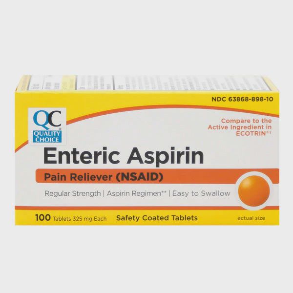 Enteric Aspirin Pain Reliever 325mg