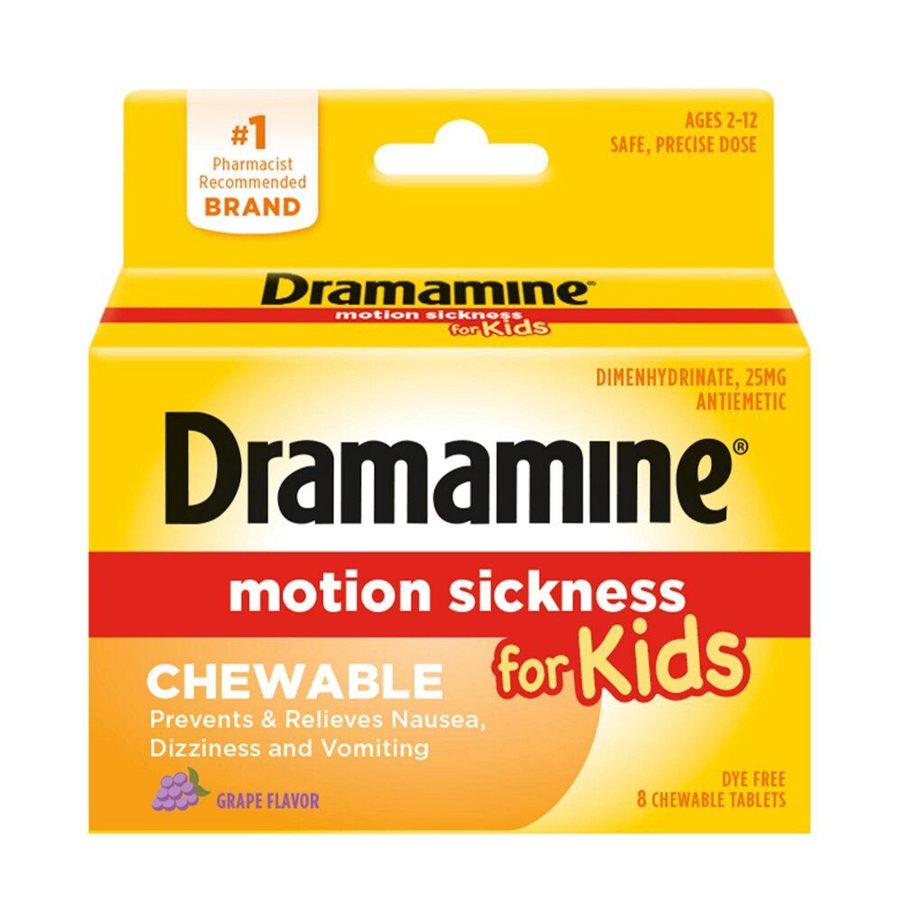 Motion Sickness, Count: Kids Chewable 8ct