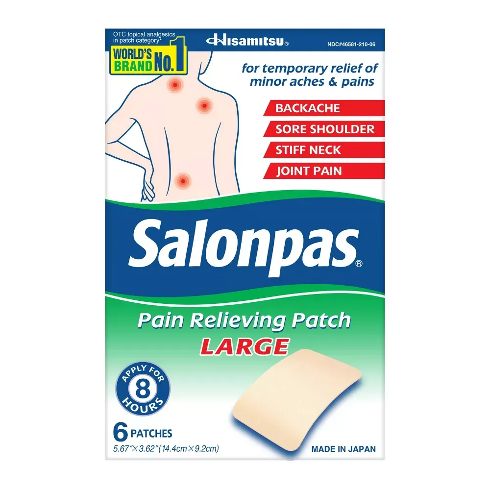 Salonpas Pain Relieving Patch, Size: Large