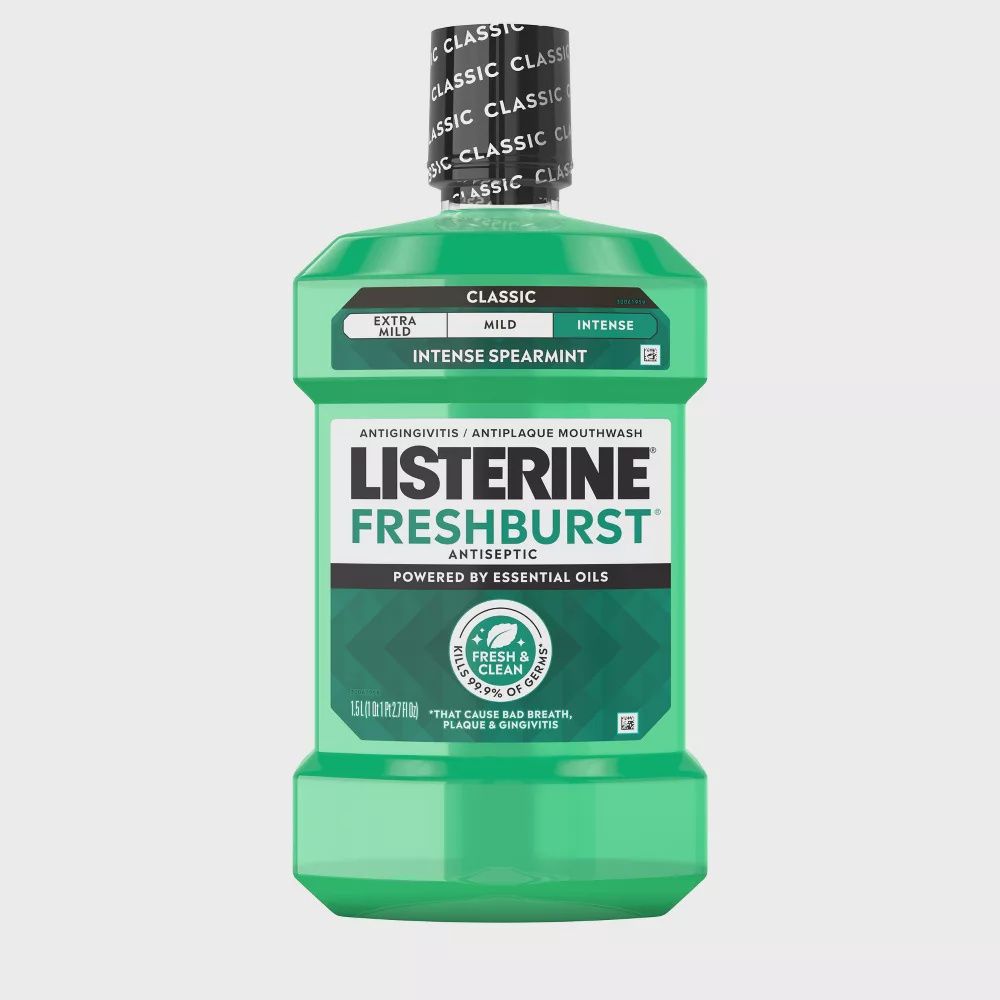 Listerine Mouthwash, Flavor: 1.5L Freshburst