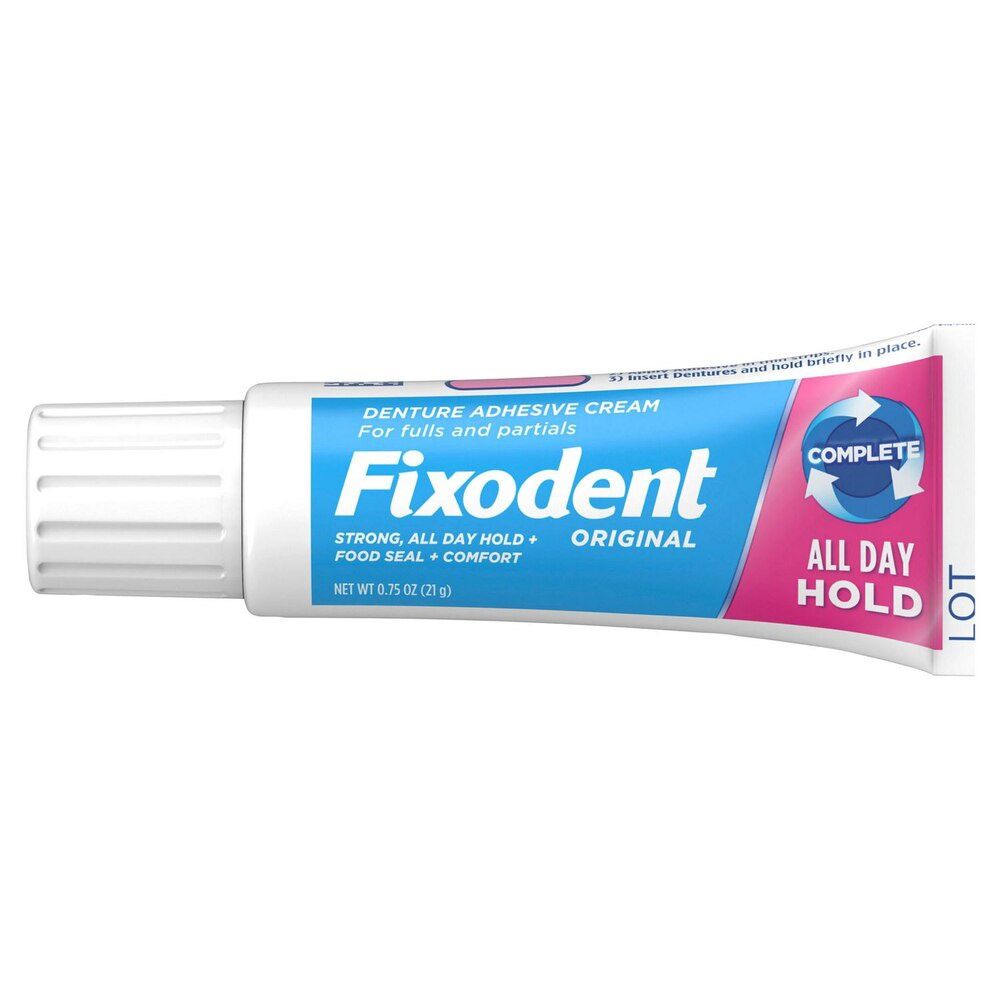Fixodent Denture Adhesive Cream, Size: 0.75oz