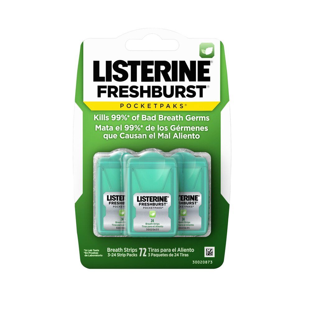 Listerine FreshBurst PocketPaks - 口气清新条, Size: 3 pack
