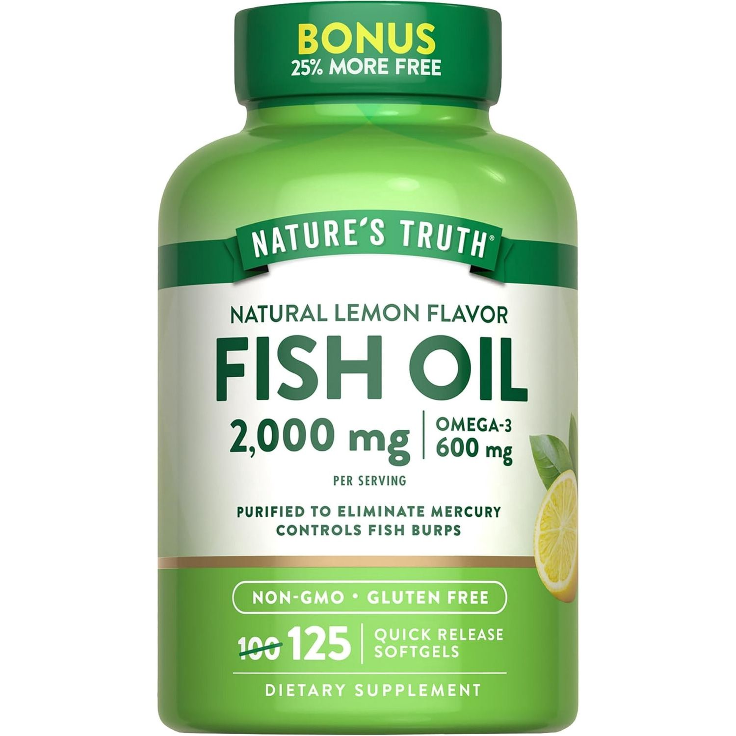 Fish Oil, Size: 2000mg 125ct