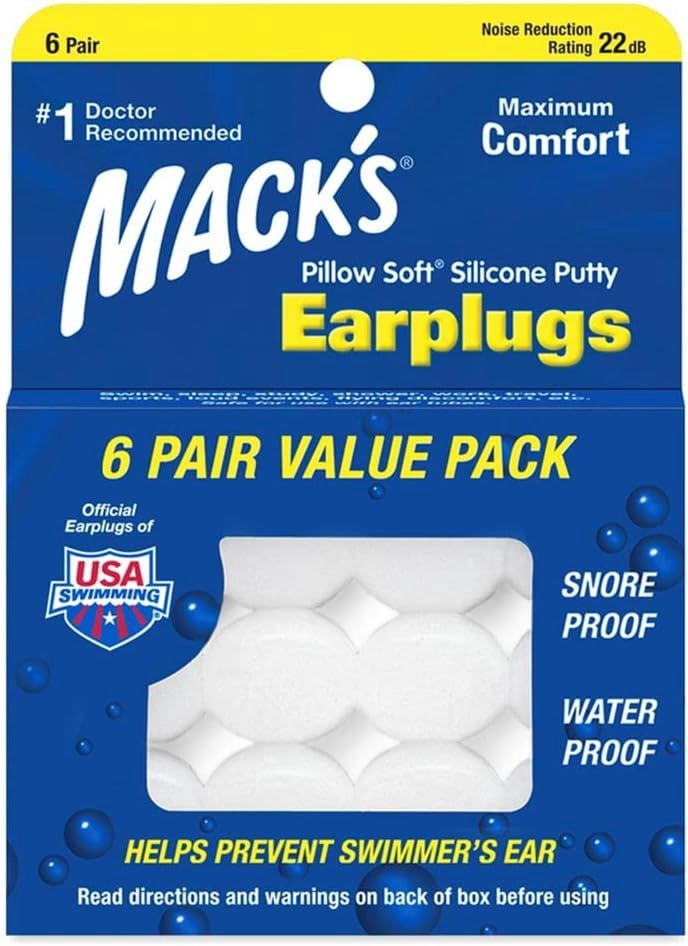 Pillow Soft Silicone Putty Earplugs